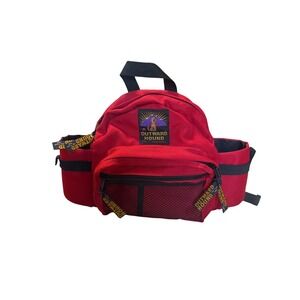 Outward Hound Red Dog Backpack With Adjustable Straps & Side Pouches For Storage